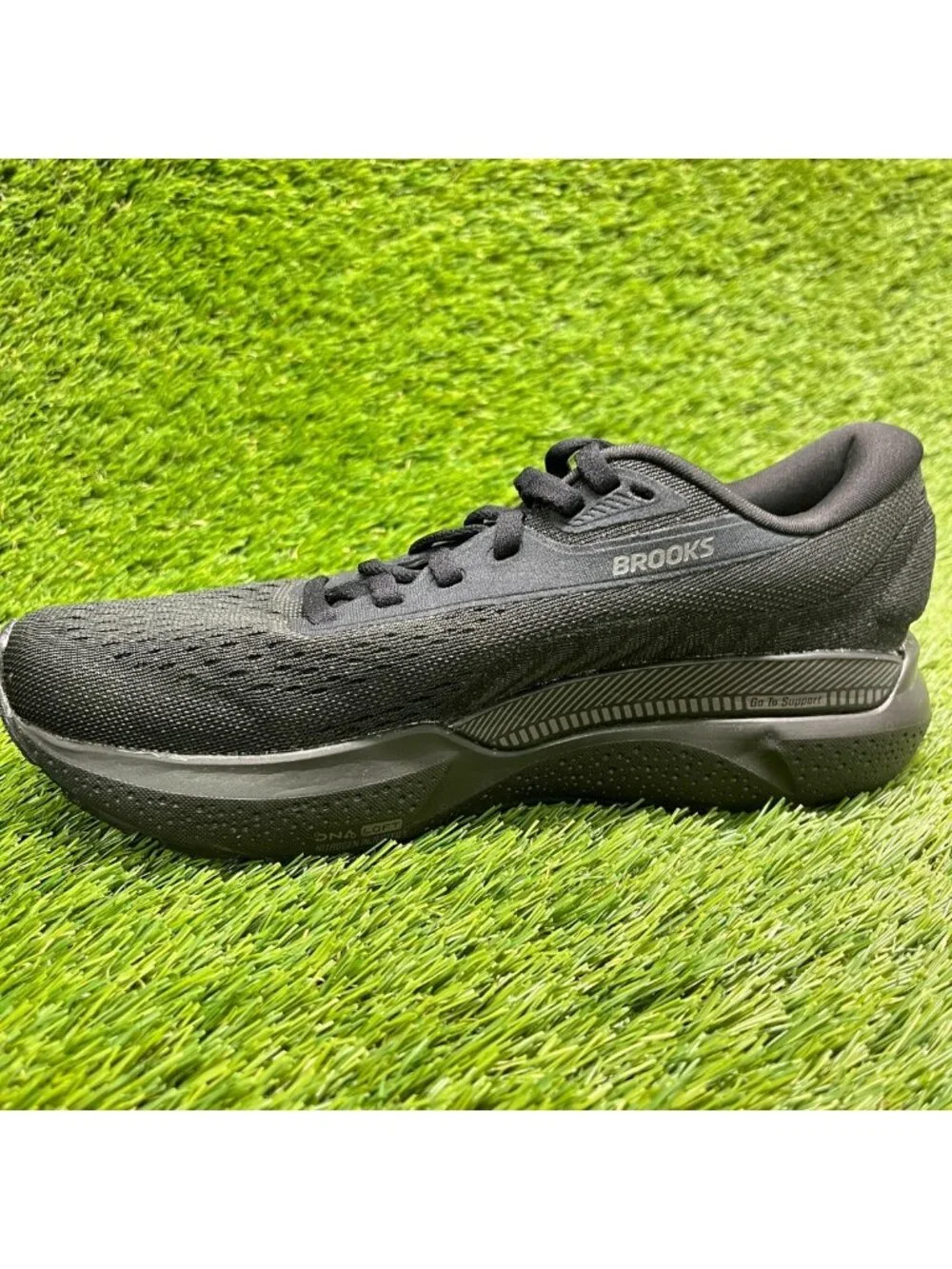 Brooks Adrenaline GTS 24 Womens Size 6 Black Athletic Running Shoes Sneakers